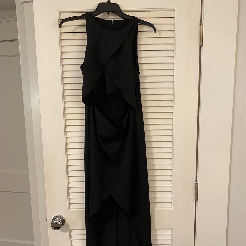 Black Cocktail Dress with Cutout